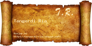 Tengerdi Ria névjegykártya